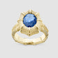 Bamboo Ring - Blue - Gold