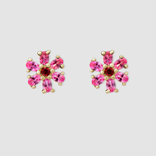 Mini Blossom Earrings - Gold