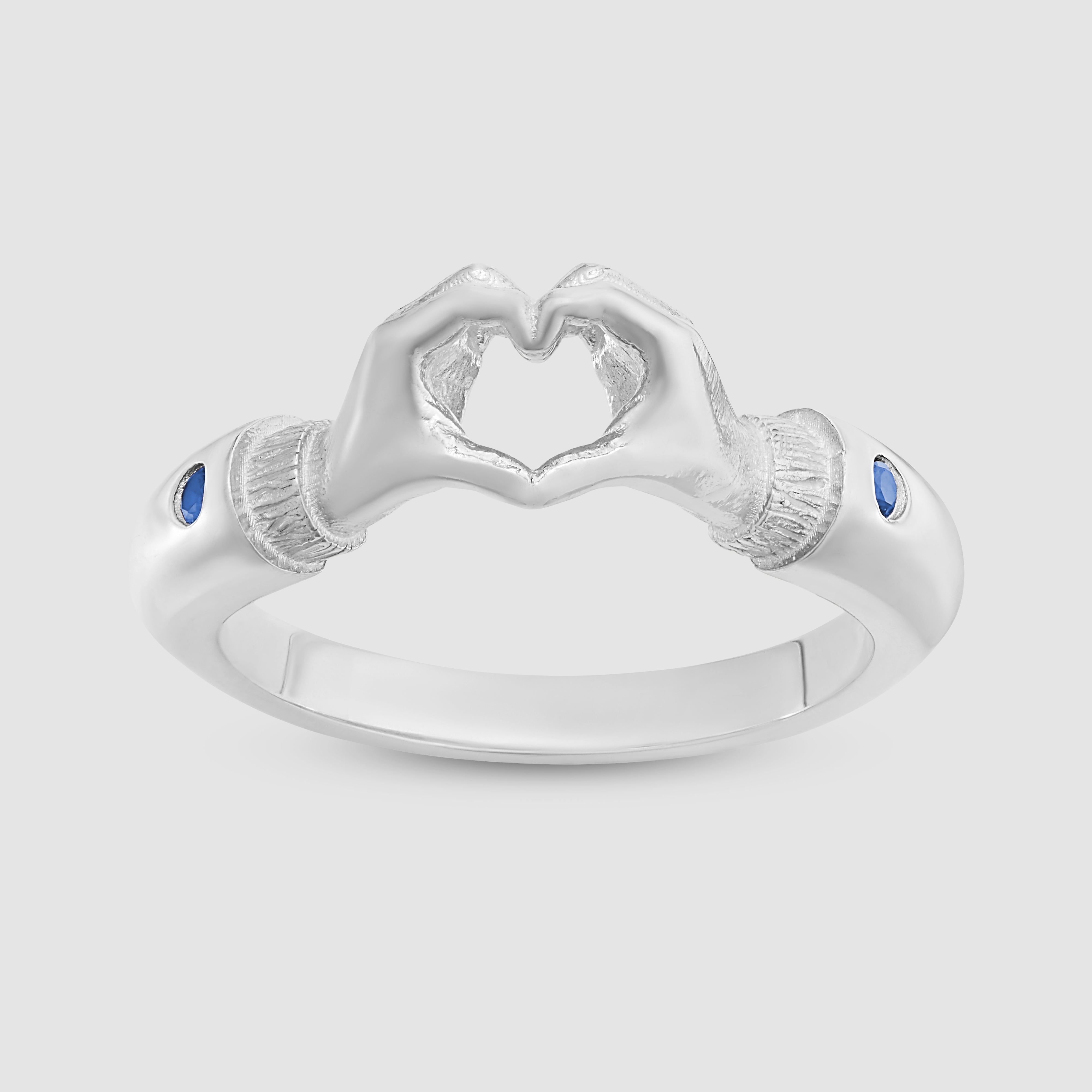 Ring with hands deals and heart