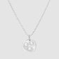 Oval Chloroplast Pendant Impression - Silver