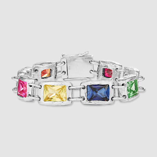 The Rose Bracelet - Silver - Multi