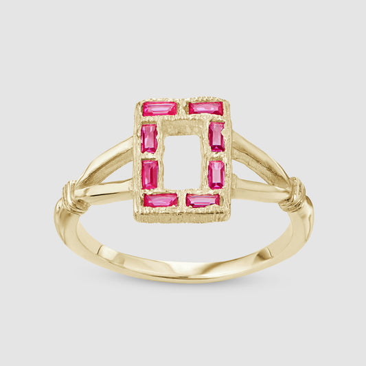 Rosetti Ring - Pink - Gold