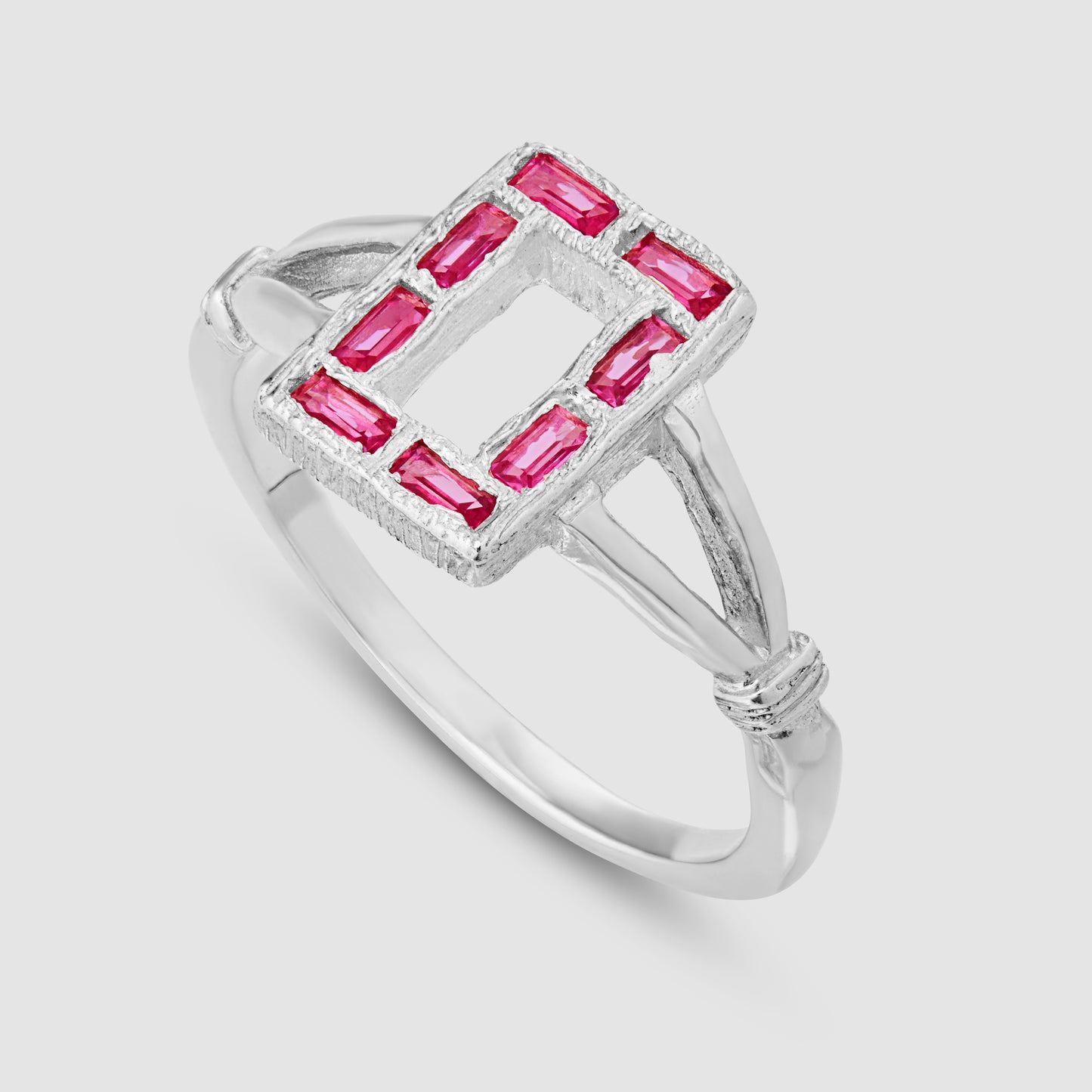 Rosetti Ring - Pink - Silver