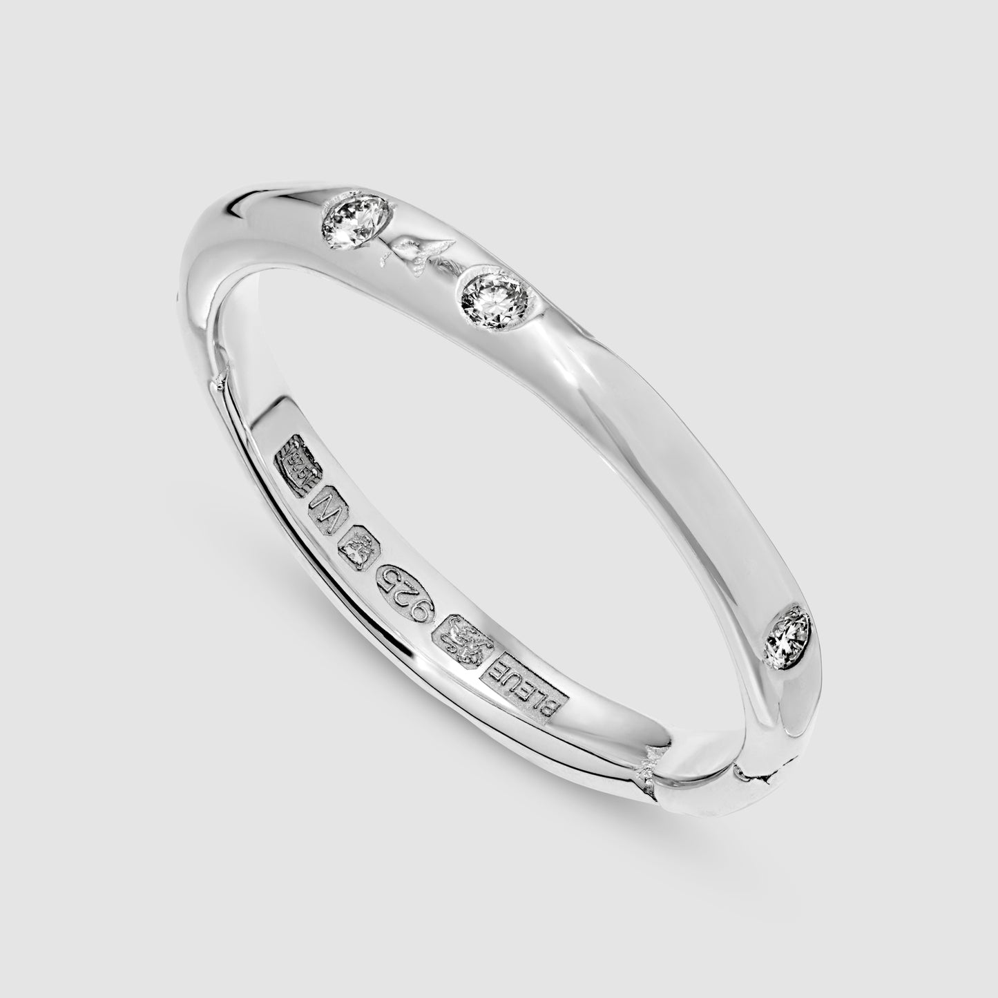 The Stem Ring - Skydiamond - Silver