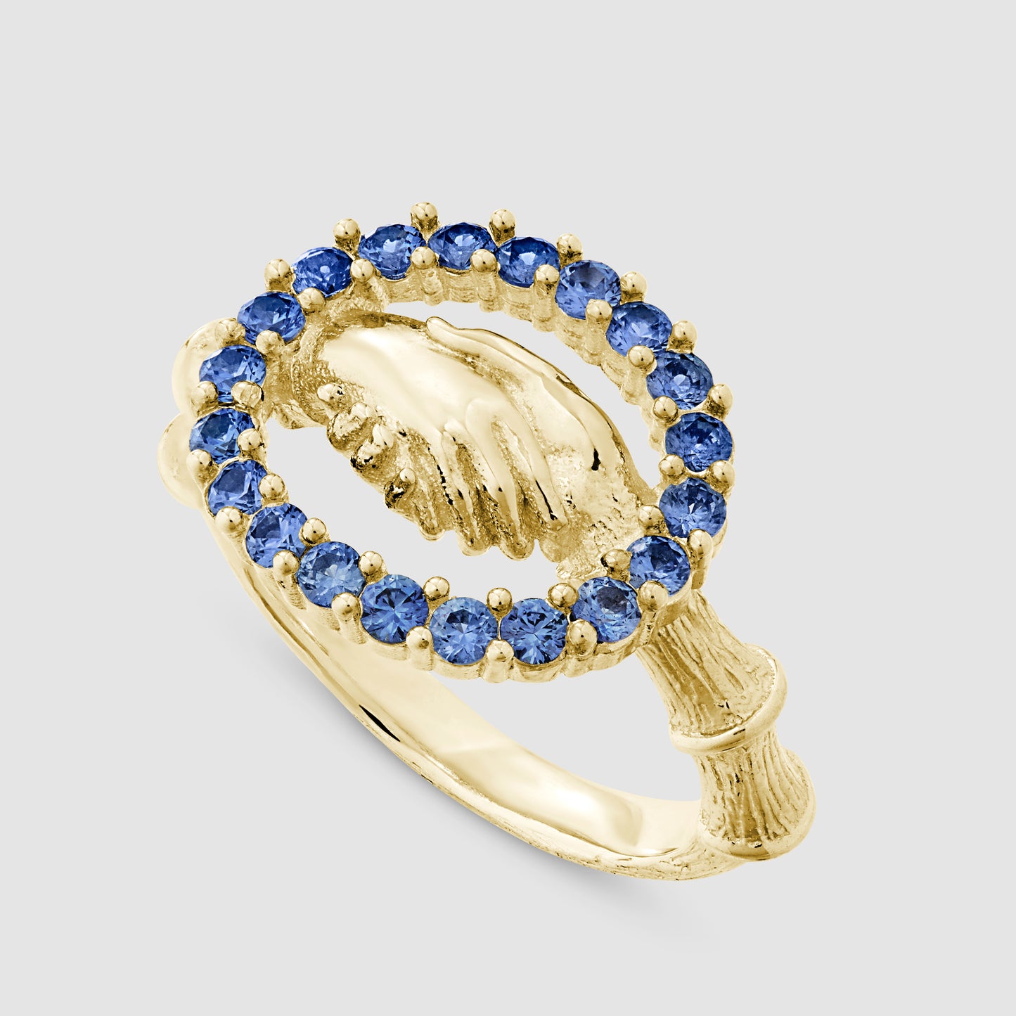 Trust is Sacred Ring - Blue - Gold