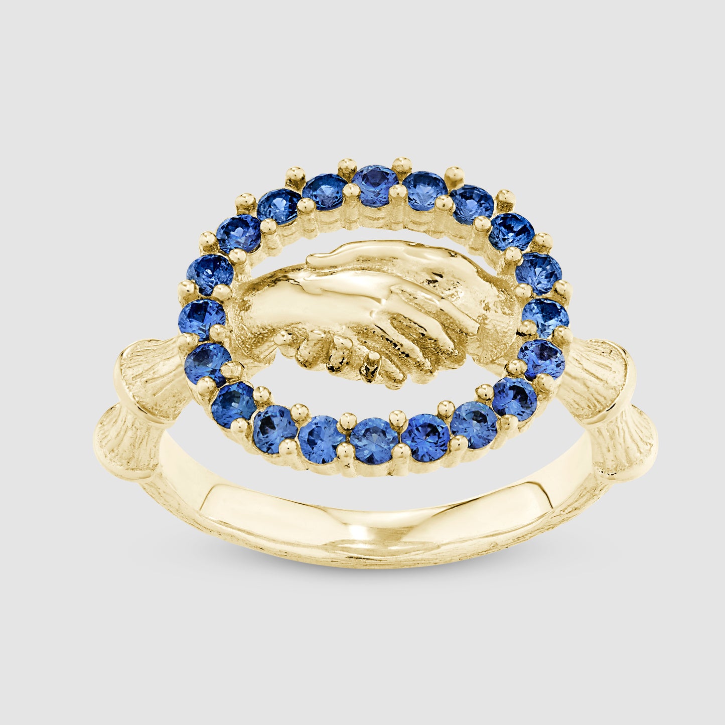 Trust is Sacred Ring - Blue - Gold