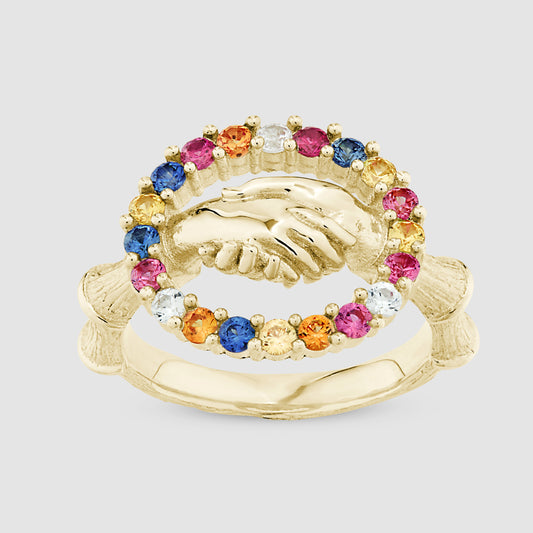 Trust is Sacred Ring - Multi - Gold