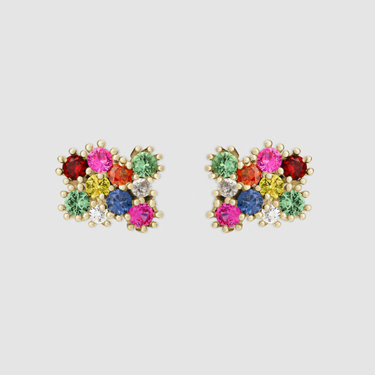 Wild Flower Earrings - Gold